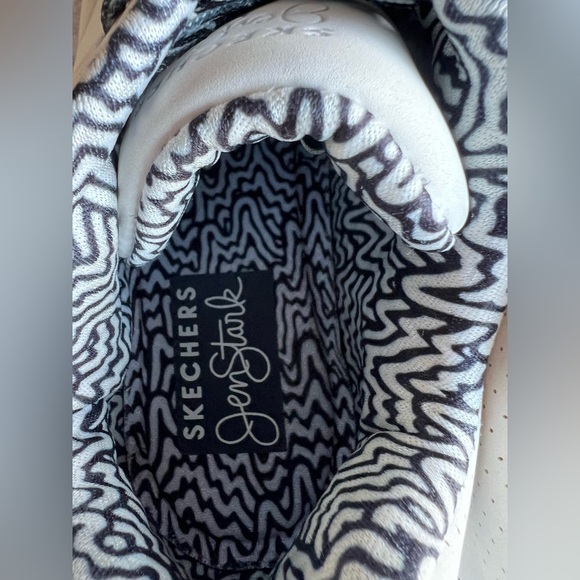 Women's Jen Stark Street Uno Mini Drip Black and White Sneaker size 10 - Picture 6 of 8